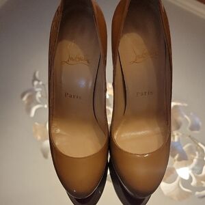 Christian Louboutin Binca Light Brown Heels